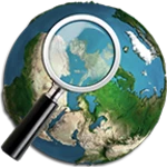 world geography android application logo